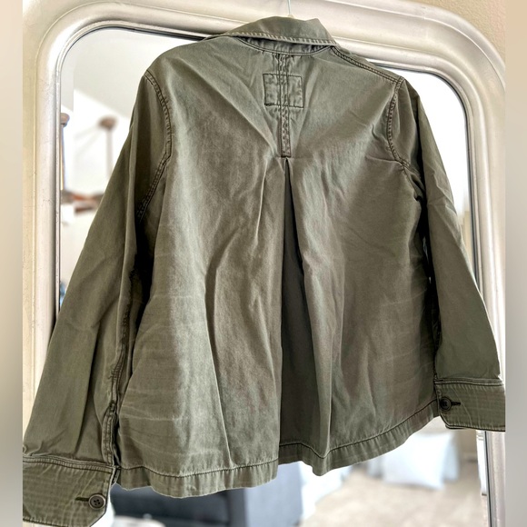 Abercrombie & Fitch Army Green Cotton Canvas Jacket - Picture 8 of 8
